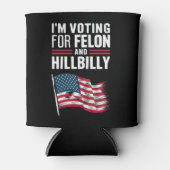 私はフェロンとヒルビリー2024プロの投票をしている 缶クーラー (正面)