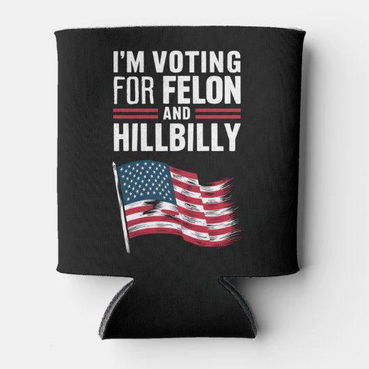 私はフェロンとヒルビリー2024プロの投票をしている 缶クーラー (正面)