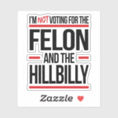 私はフェロンと丘の上の階層の投票していない シール (シート)