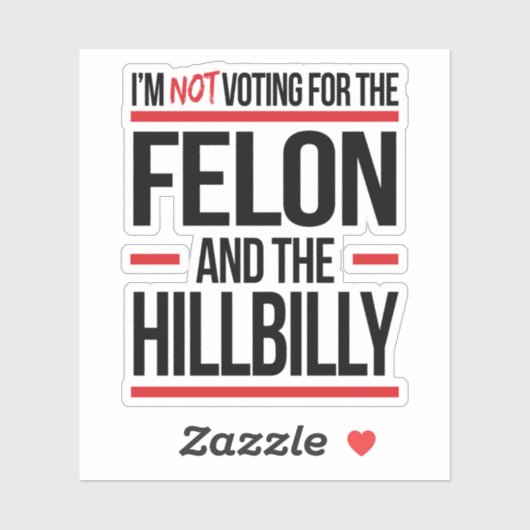 私はフェロンと丘の上の階層の投票していない シール (シート)