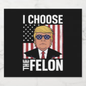 私はフェロントランプ2024共和党の愛国者を選択 ビールラベル (シングルラベル)