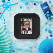 私はフェロントランプ2024共和党の愛国者を選択 ペーパープレート (パーティー)