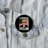 私はフェロントランプ2024共和党の愛国者を選択 缶バッジ (インサイチュ)