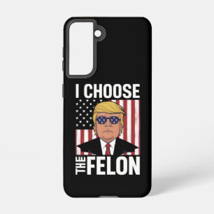 私はフェロントランプ2024共和党の愛国者を選択 SAMSUNG GALAXY S21ケース