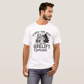 私はフォークリフト最高の運転士のトラックの労働者だ Tシャツ (正面フル)