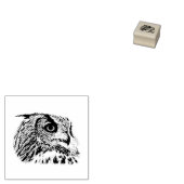 私はフクロウが大好きだ ラバースタンプ (押印)