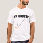 私はフック婚約リングや輪結婚提案フィッシュ Tシャツ<br><div class="desc">私はフック婚約リングや輪結婚提案魚釣り1</div>