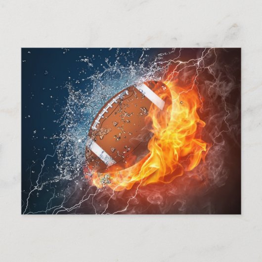 私はフットボールについて完全にあります ポストカード (正面)