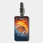 私はフットボールについて完全にあります ラゲッジタグ (正面縦)