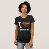 私はフットボールを愛します Tシャツ (正面フル)