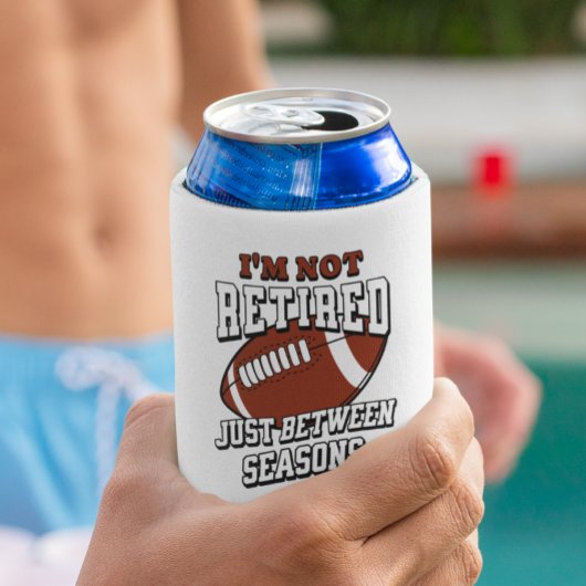 私はフットボール退職したのシーズンの間ではない 缶クーラー