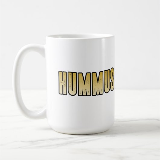 私はフムスが大好きだ コーヒーマグカップ (左)