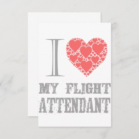 私はフライト付き添い人 サンキューカード (正面/裏面)