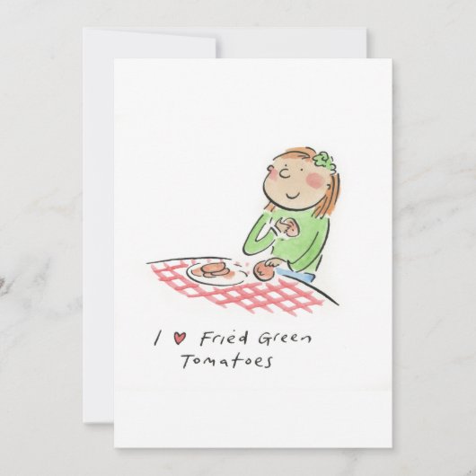 私はフライドグリーントマトが大好き 招待状 (正面)