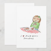 私はフライドグリーントマトが大好き 招待状 (正面/裏面)