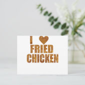 私はフライドチキンが大好きです ポストカード (スタンド正面)