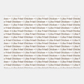 私はフライドチキンが好きだ ラッピングペーパーシート (正面3)