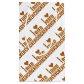 私はフライドチキンを愛します スモールペーパーバッグ (裏面)