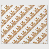 私はフライドチキンを愛します ラッピングペーパー (フラット)