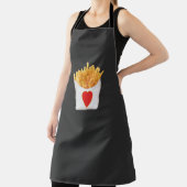 私はフライドポテトがフランスの大好き エプロン (インサイチュ)