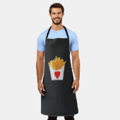 私はフライドポテトがフランスの大好き エプロン (着用した状態)