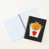 私はフライドポテトがフランスの大好き ノートブック (内部)