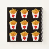 私はフライドポテトがフランスの大好き ノートブック (裏面)