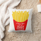 私はフライドポテトよりも君を愛しフランスのている クッション (ブランケット)