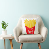 私はフライドポテトよりも君を愛しフランスのている クッション (椅子)