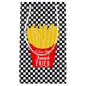 私はフライドポテトよりも君を愛しフランスのている スモールペーパーバッグ (正面)