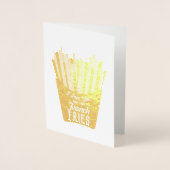 私はフライドポテトよりも君を愛しフランスのている 箔カード (正面)