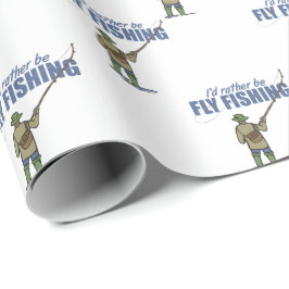 私はフライ釣りをしたほうがいい ラッピングペーパー