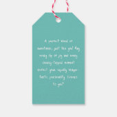 私はフラッペ・タスティックだ |ホイップクリームでフラッペ ギフトタグ (裏面)