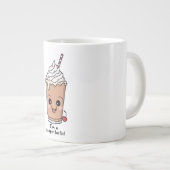 私はフラッペ・タスティックだ |ホイップクリームでフラッペ ジャンボコーヒーマグカップ (正面右)