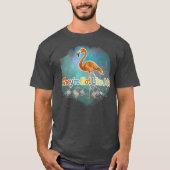 私はフラミンゴが好き -私たち違うもんね  Tシャツ (正面)