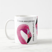 私はフラミンゴ・マグの管理下にある コーヒーマグカップ (左)