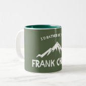 私はフランク教会に行きたい ツートーンマグカップ (正面左)
