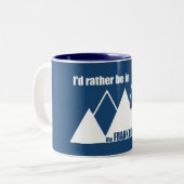 私はフランク教会の山に居たい ツートーンマグカップ (正面左)