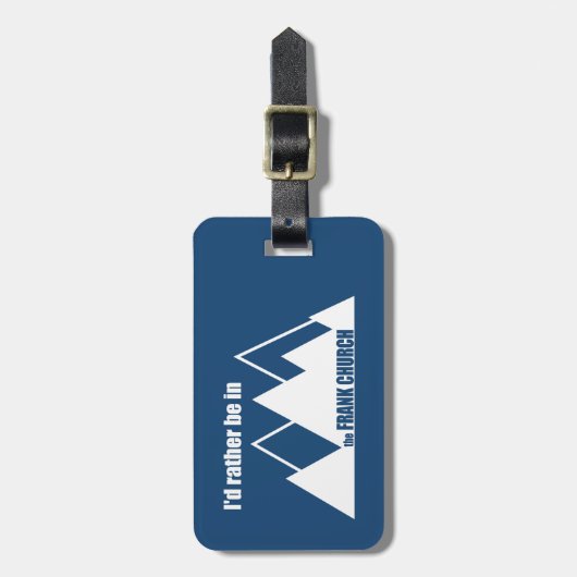 私はフランク教会の山に居たい ラゲッジタグ (正面縦)