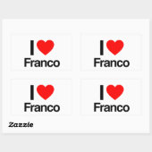 私はフランコが大好きだ 長方形シール (シート)