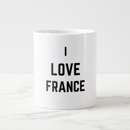 私はフランスが大好き ジャンボコーヒーマグカップ (正面)