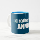 私はフランスに行きたい ツートーンマグカップ (正面左)