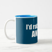 私はフランスに行きたい ツートーンマグカップ (左)