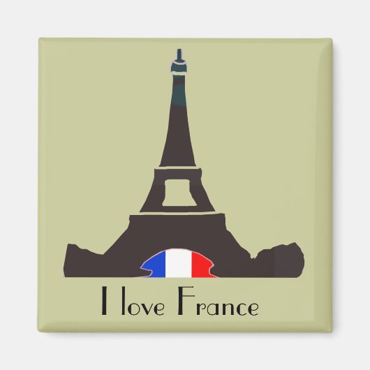 私はフランスのマグネットが大好き マグネット (正面)