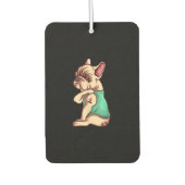 私はフランスの母タトゥー恋人のギフト愛するブルドッグ犬 カーエアーフレッシュナー (正面)