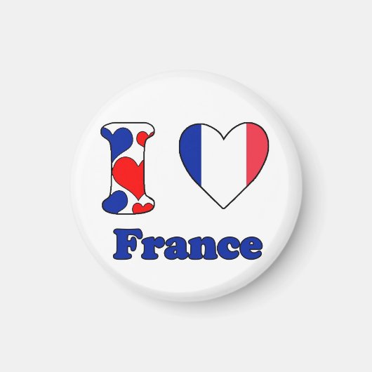 私はフランスの磁石が大好きだ マグネット (正面)