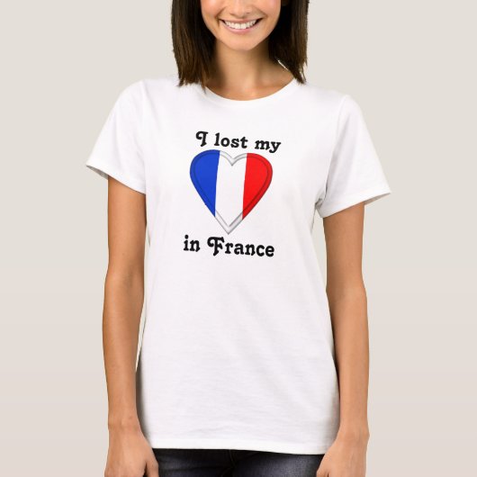 私はフランスの私のハートを失った Tシャツ (正面)