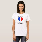 私はフランスの私のハートを失った Tシャツ (正面フル)