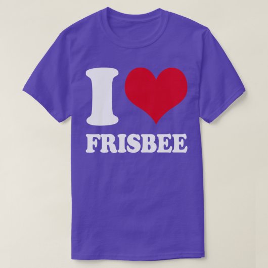 私はフリスビーディスクゴルフが大好き1 Tシャツ (デザイン正面)