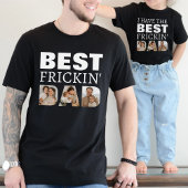 私はフリッ最高のキンパパフォトコラージブラック ベビーボディスーツ